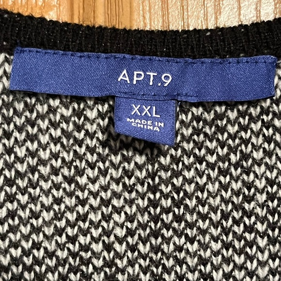 Apt 9 Black and White Plaid Duster Cardigan - Picture 9 of 15